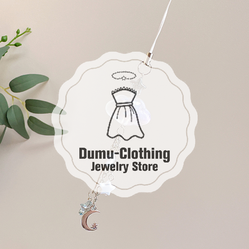 Women'S Fashion Backpack - Transparent Simple Cloud Phone Charms Acrylic