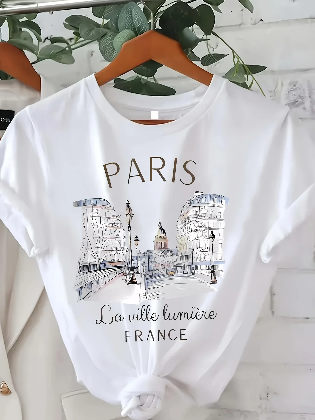 Women'S Fashion Paris - Y2K Paris Print Women Crew Neck