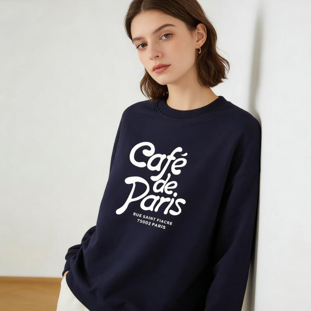 Women'S Fashion Paris - Cafe de Paris Letters Printing Vintage