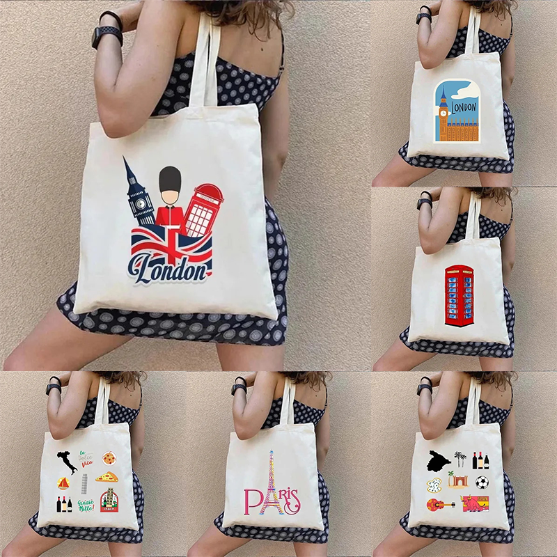 Women'S Fashion Paris - London UK Paris Printing Ladies Canvas