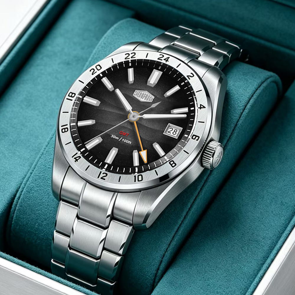 Women Fashion Zone - Quality Original GMT Wristwatch Men 30M