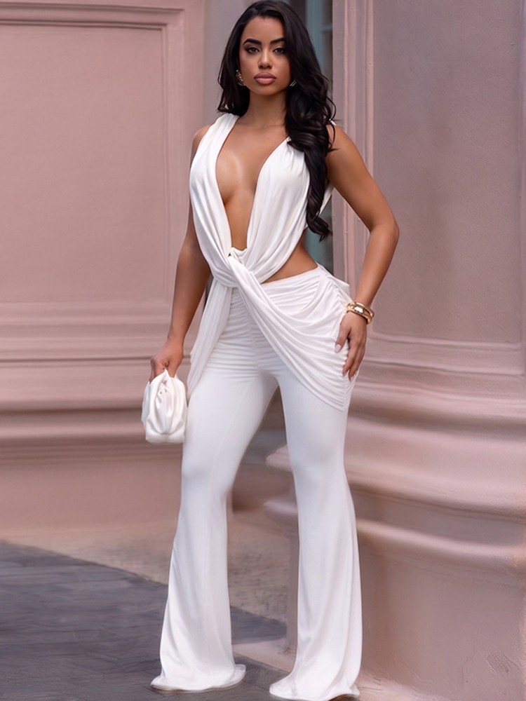 Women'S Fashion Overalls - Solid Women Jumpsuits For Summer Autumn