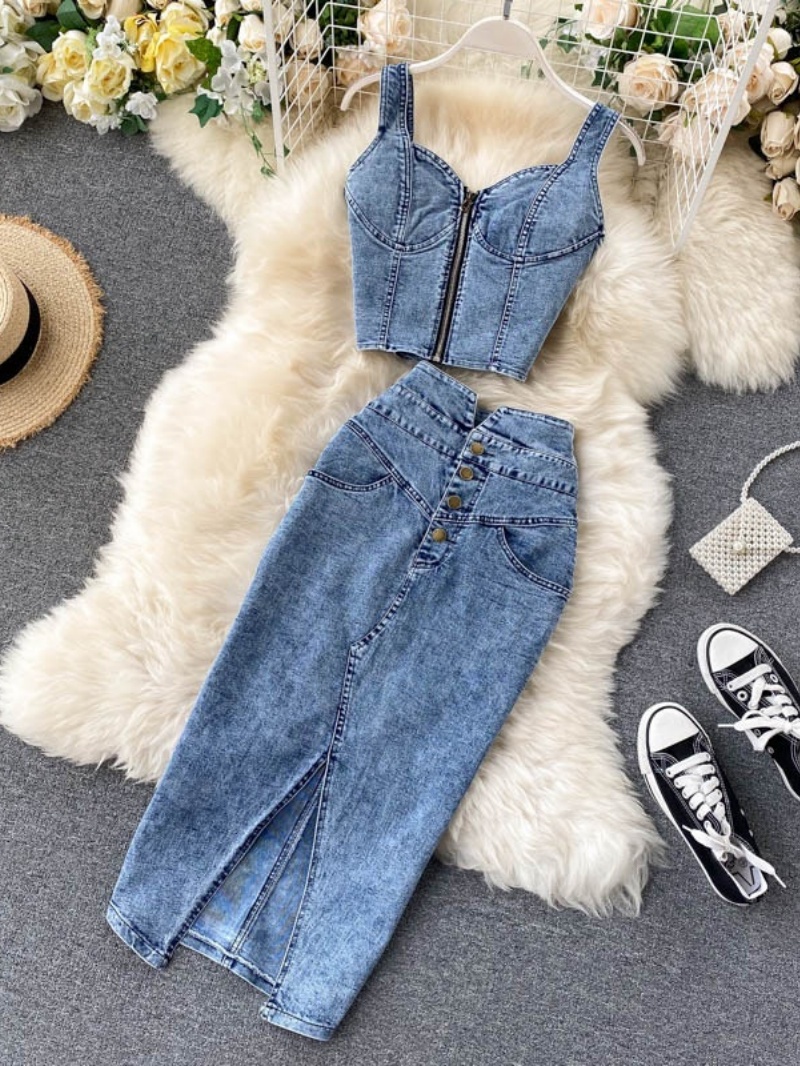 Women'S Fashion Trends Spring 2026 - Fashion Denim 2 Piece Sets Women