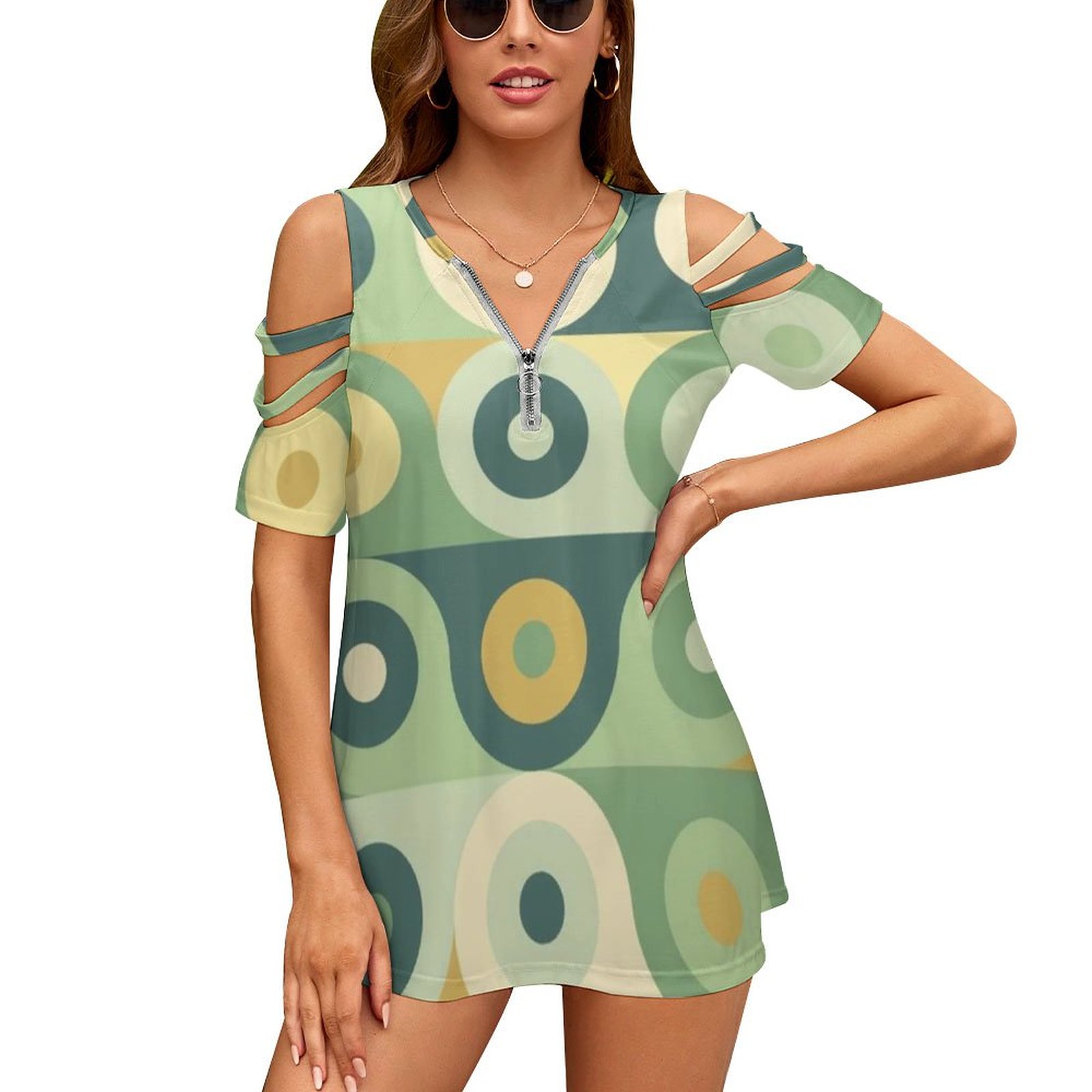 Groovy 70's Pattern Women Zipp - Women'S Fashion Of The 70S recension och pris