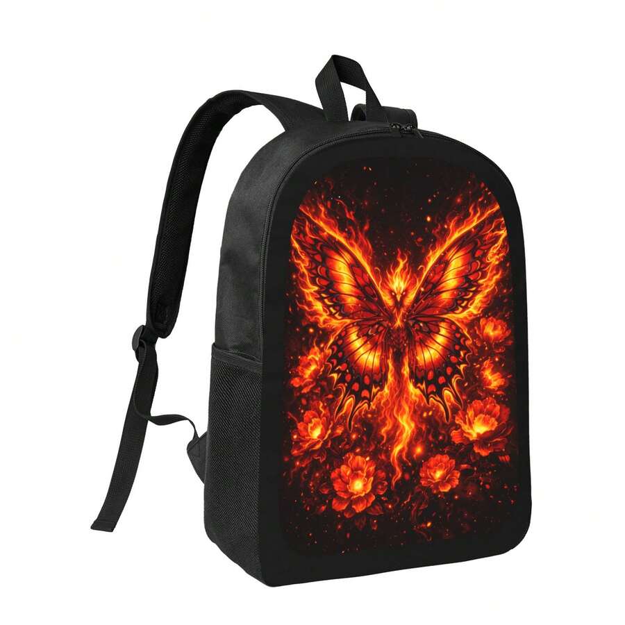 Flame Phoenix Butterfly Backpa - Women'S Fashion Backpack recension och pris