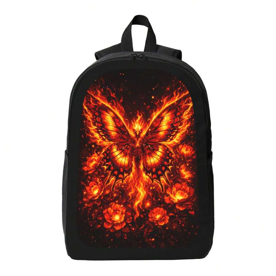 Flame Phoenix Butterfly Backpa - Women'S Fashion Backpack recension och pris