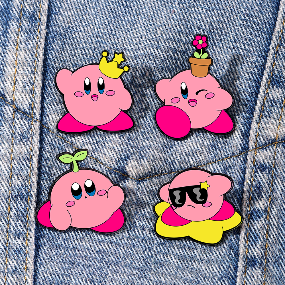 4pcs Kirby Enamel Lapel Pins S - Women'S Fashion Backpack recension och pris