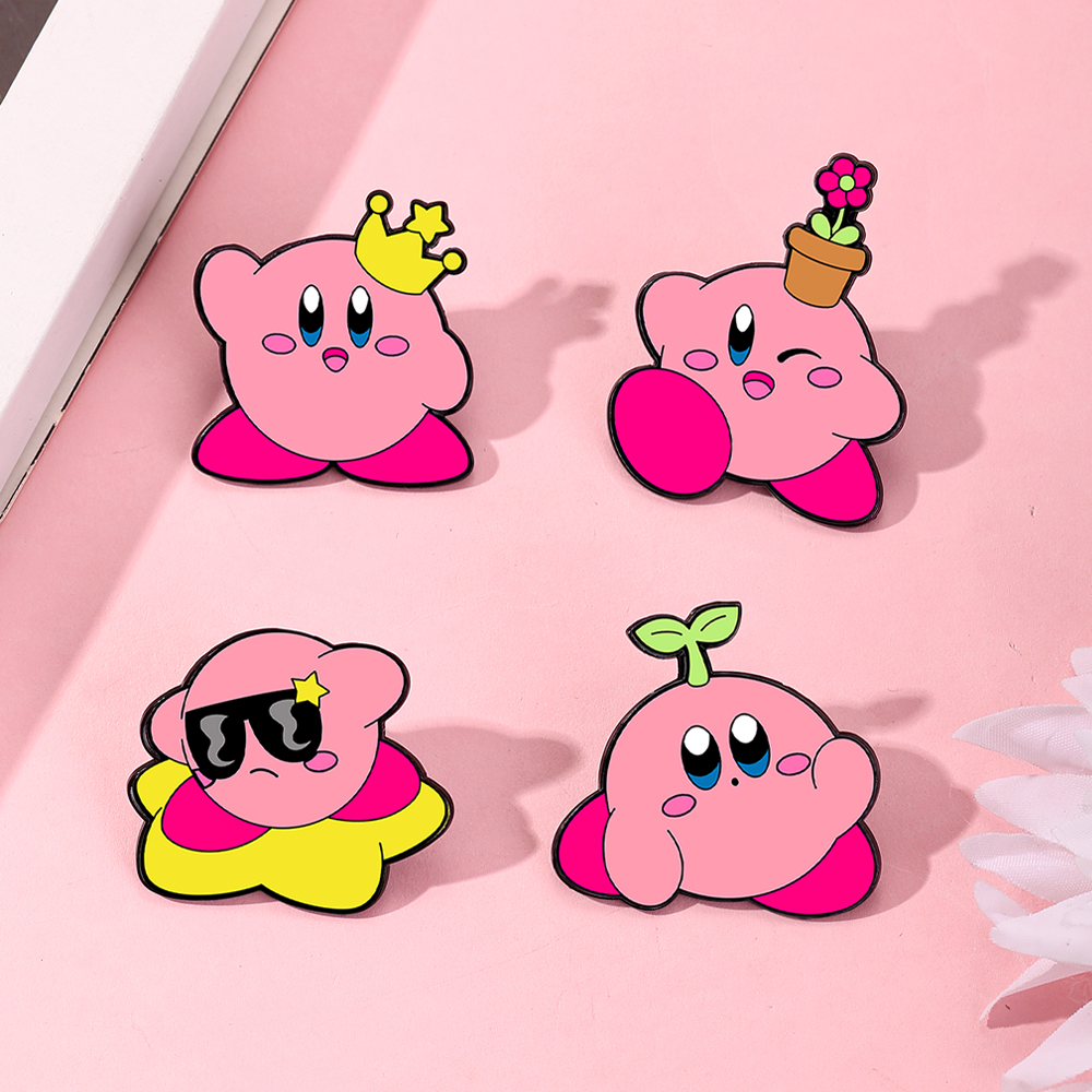 4pcs Kirby Enamel Lapel Pins S - Women'S Fashion Backpack recension och pris