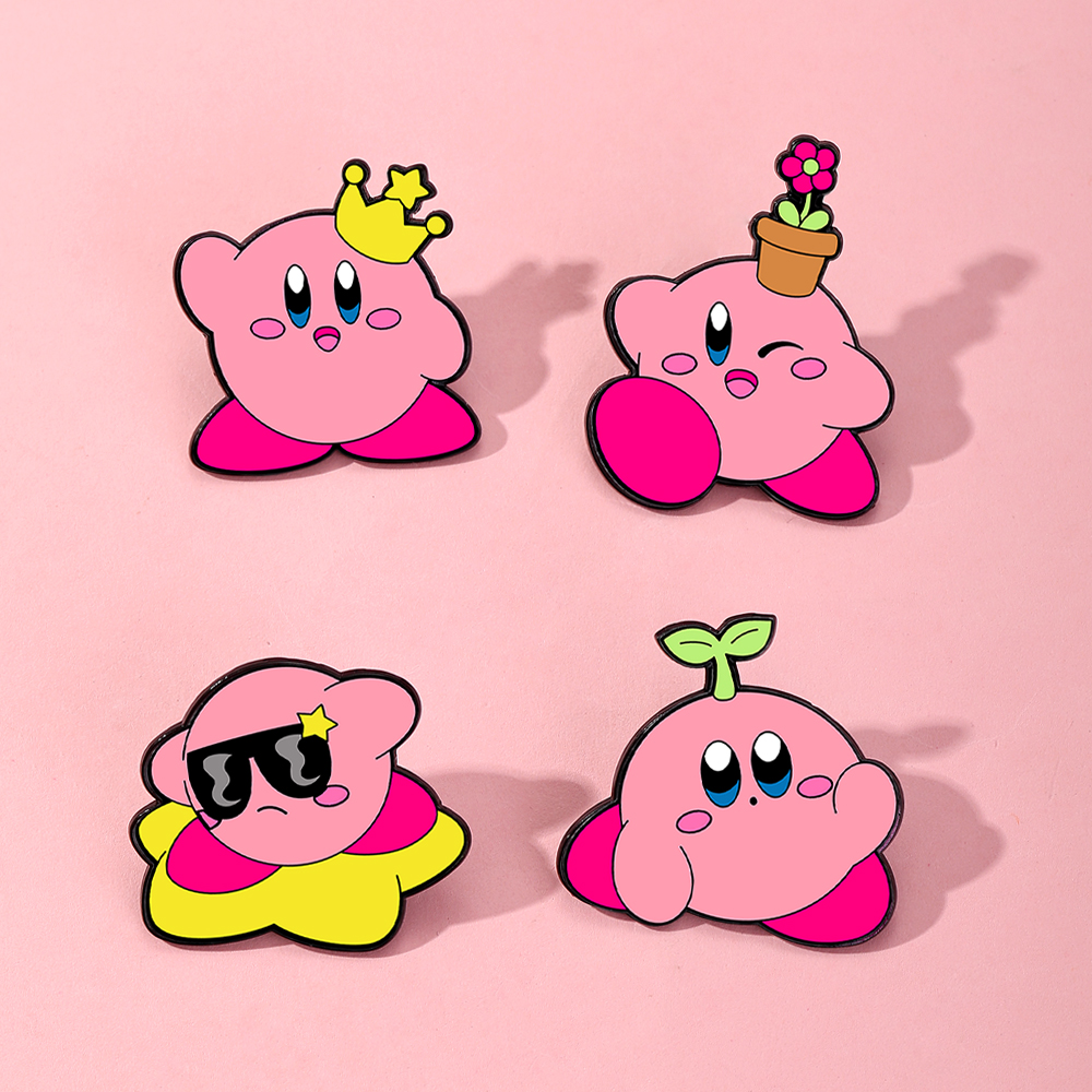 4pcs Kirby Enamel Lapel Pins S - Women'S Fashion Backpack recension och pris