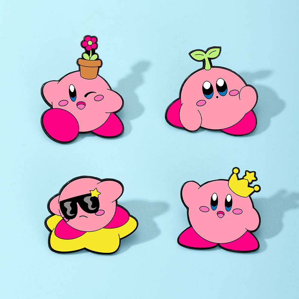4pcs Kirby Enamel Lapel Pins S - Women'S Fashion Backpack recension och pris