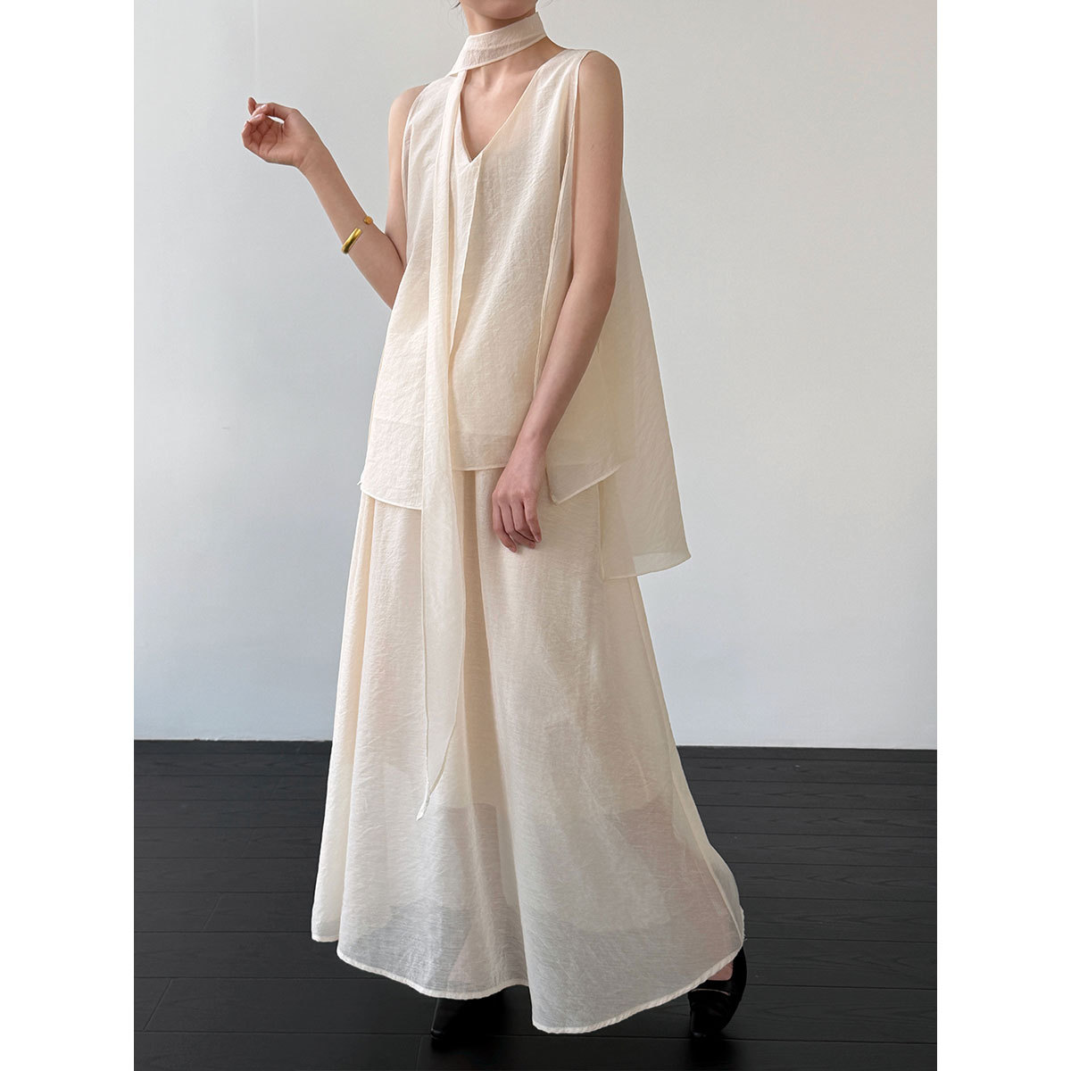 2026 Women Lace-Up V-Neck Slee - Women'S Fashion Trends Spring 2026 recension och pris