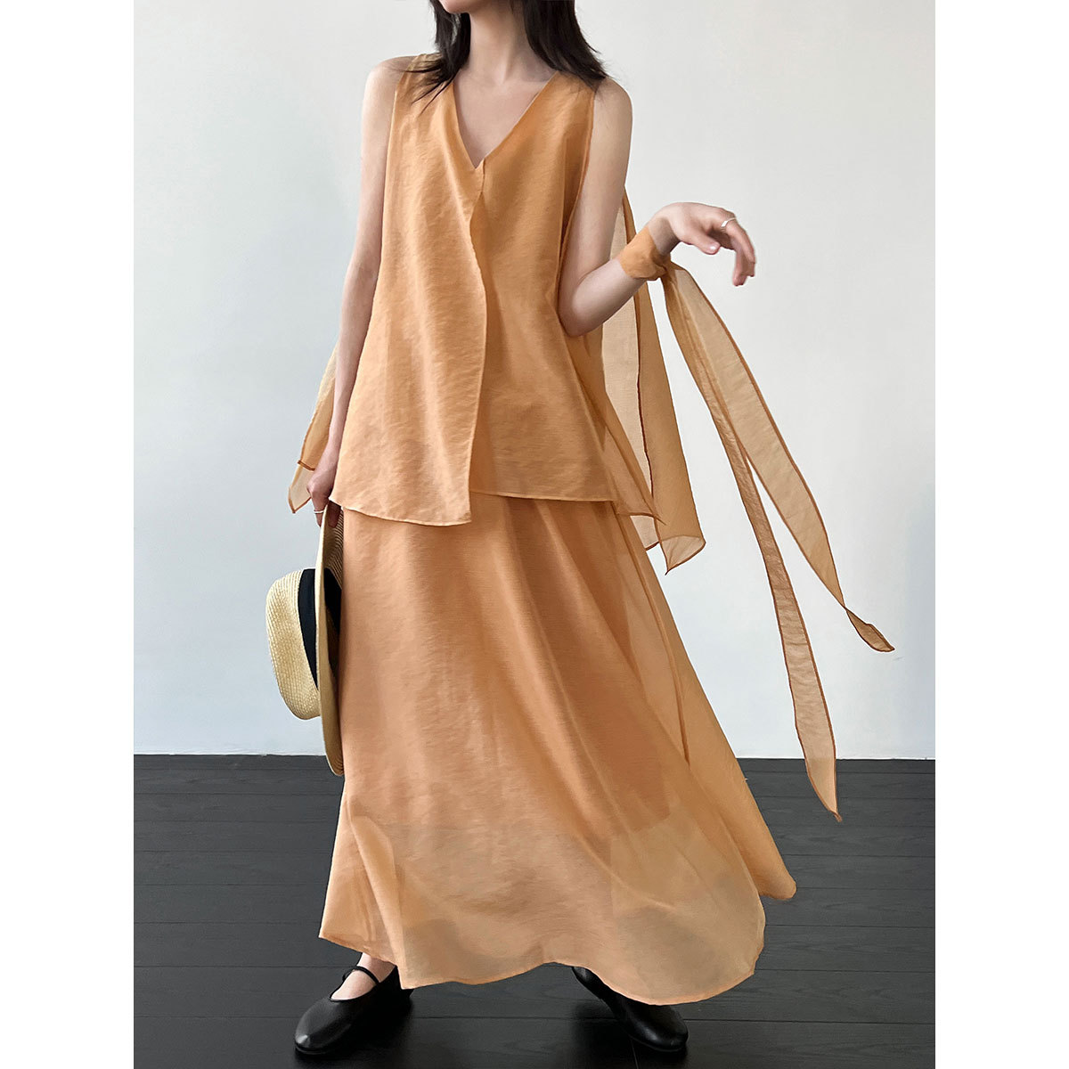 2026 Women Lace-Up V-Neck Slee - Women'S Fashion Trends Spring 2026 recension och pris