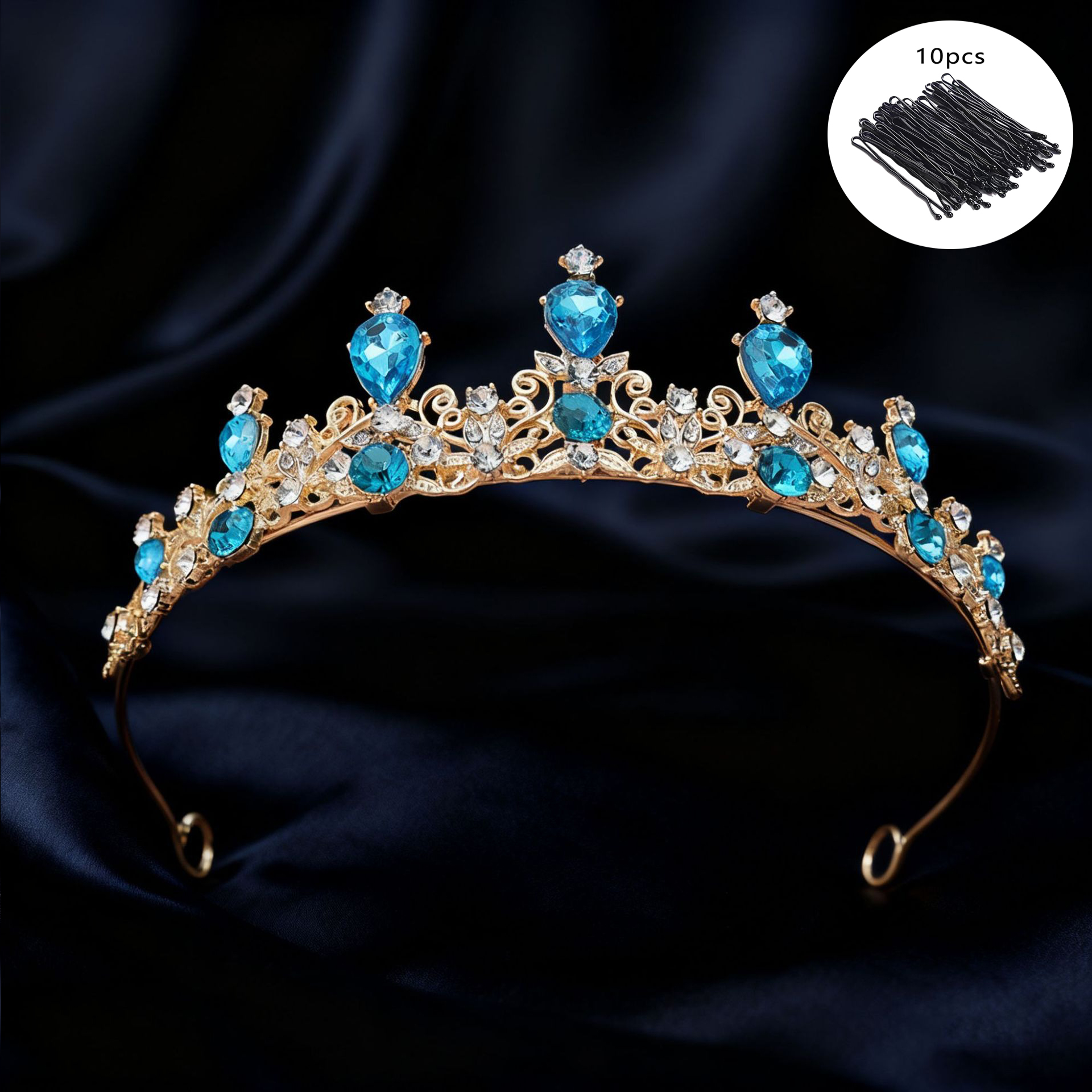 Bridal Tiara Vintage Scroll Rh - Women Queen Fashion recension och pris
