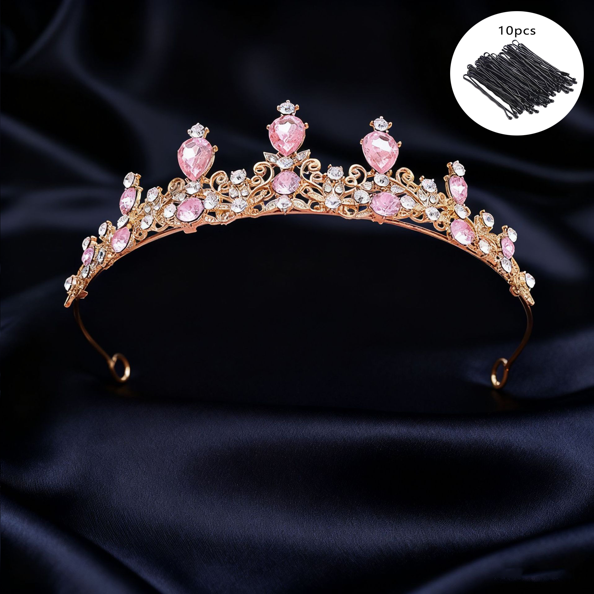 Bridal Tiara Vintage Scroll Rh - Women Queen Fashion recension och pris