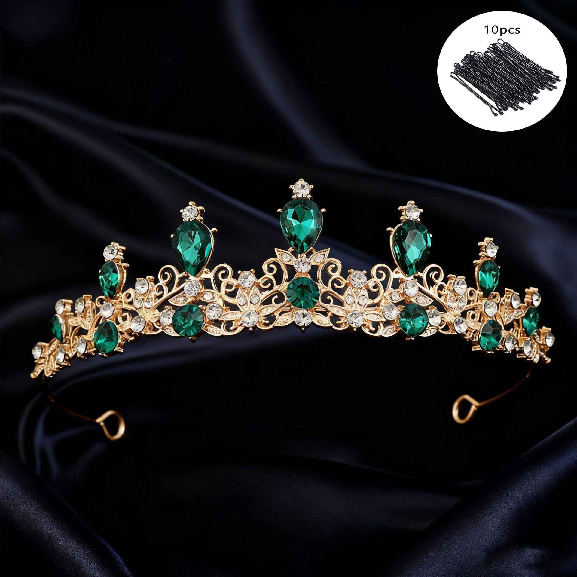 Bridal Tiara Vintage Scroll Rh - Women Queen Fashion recension och pris