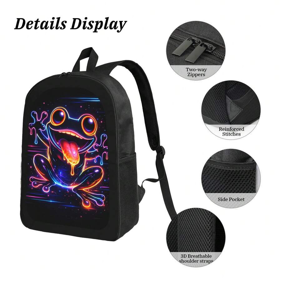 Cyber Frog Backpack Stylish Ca - Women'S Fashion Backpack recension och pris