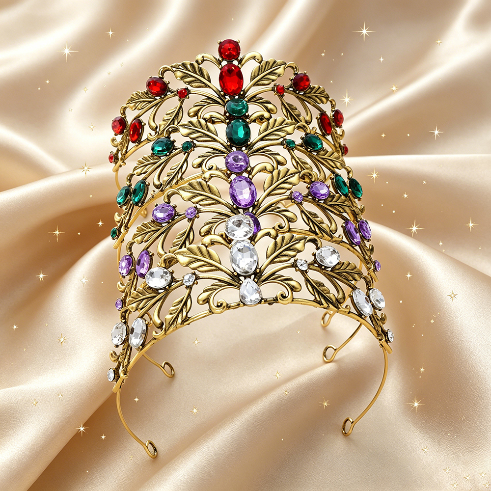 Vintage Leaf Rhinestone Bridal - Women Queen Fashion recension och pris