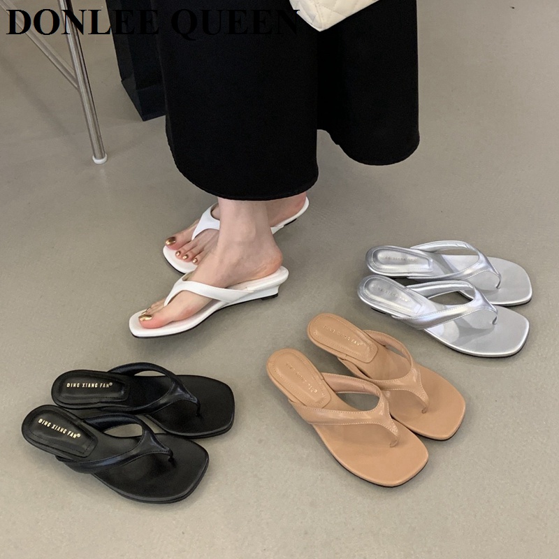 Fashion Clip Toe Wedges Low He - Women Queen Fashion recension och pris