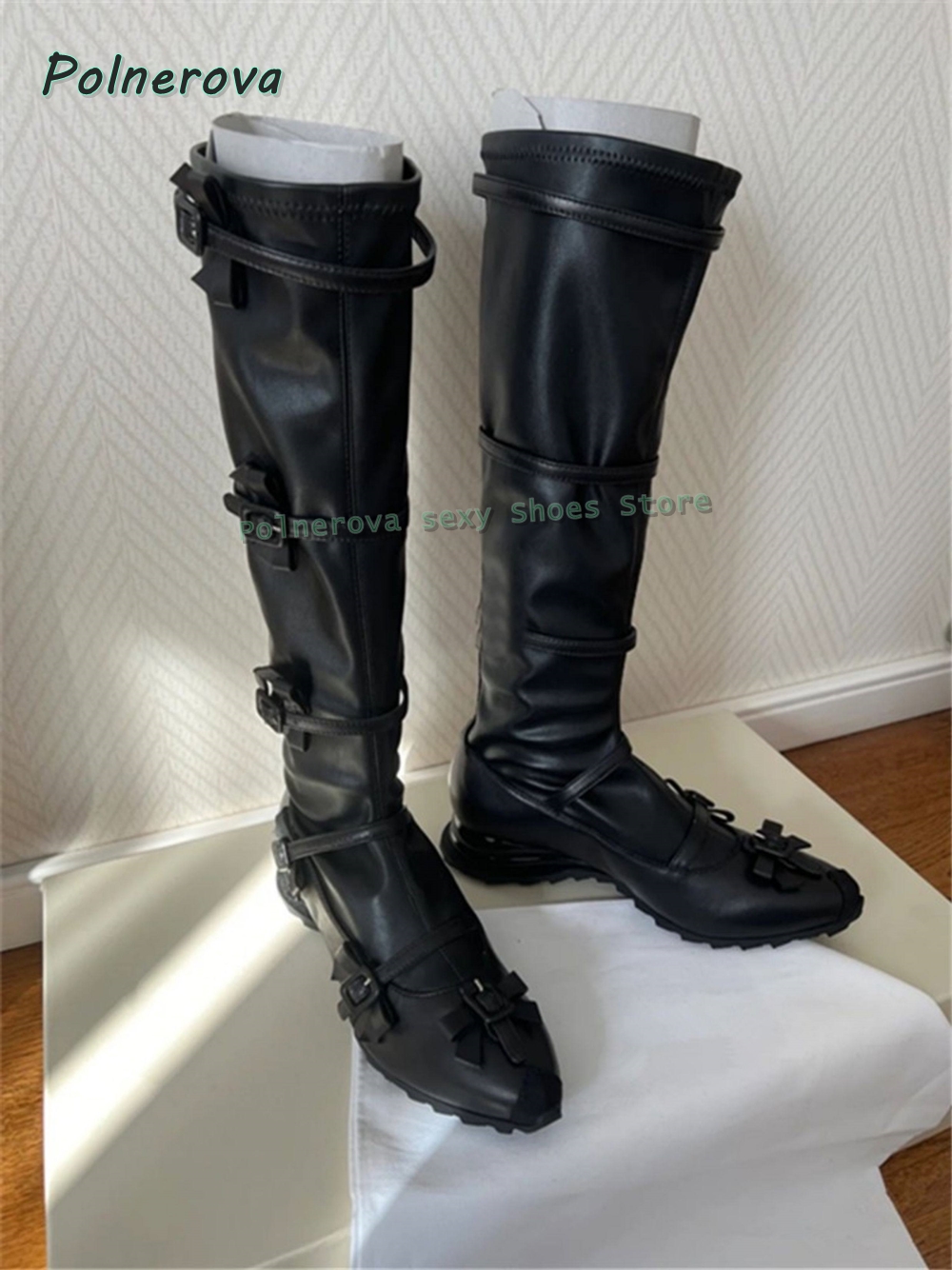 Black Bowknot Fashion Long Boo - Women'S Fashion Trends Spring 2026 recension och pris