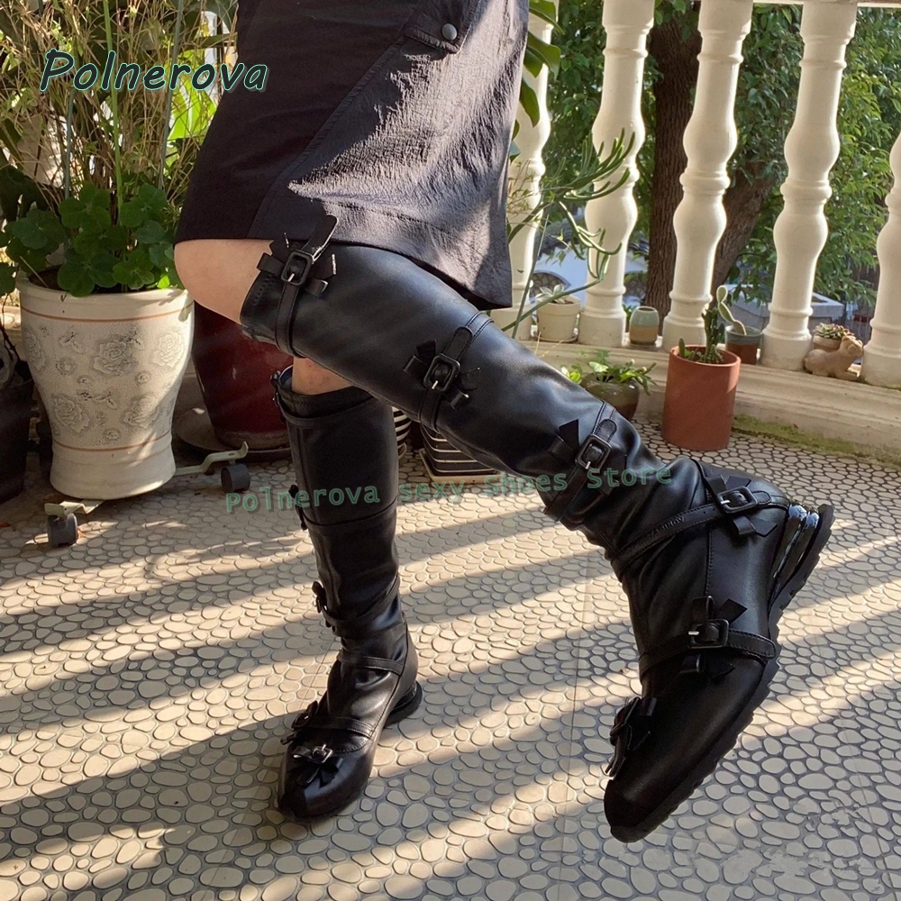 Black Bowknot Fashion Long Boo - Women'S Fashion Trends Spring 2026 recension och pris