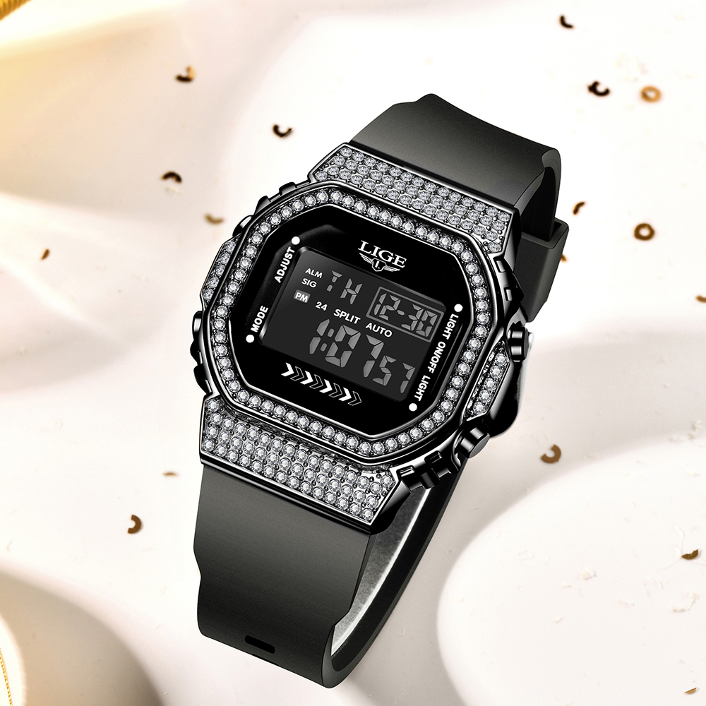 LIGE Diamond Dial Watch Women  - Women Fashion Zone recension och pris
