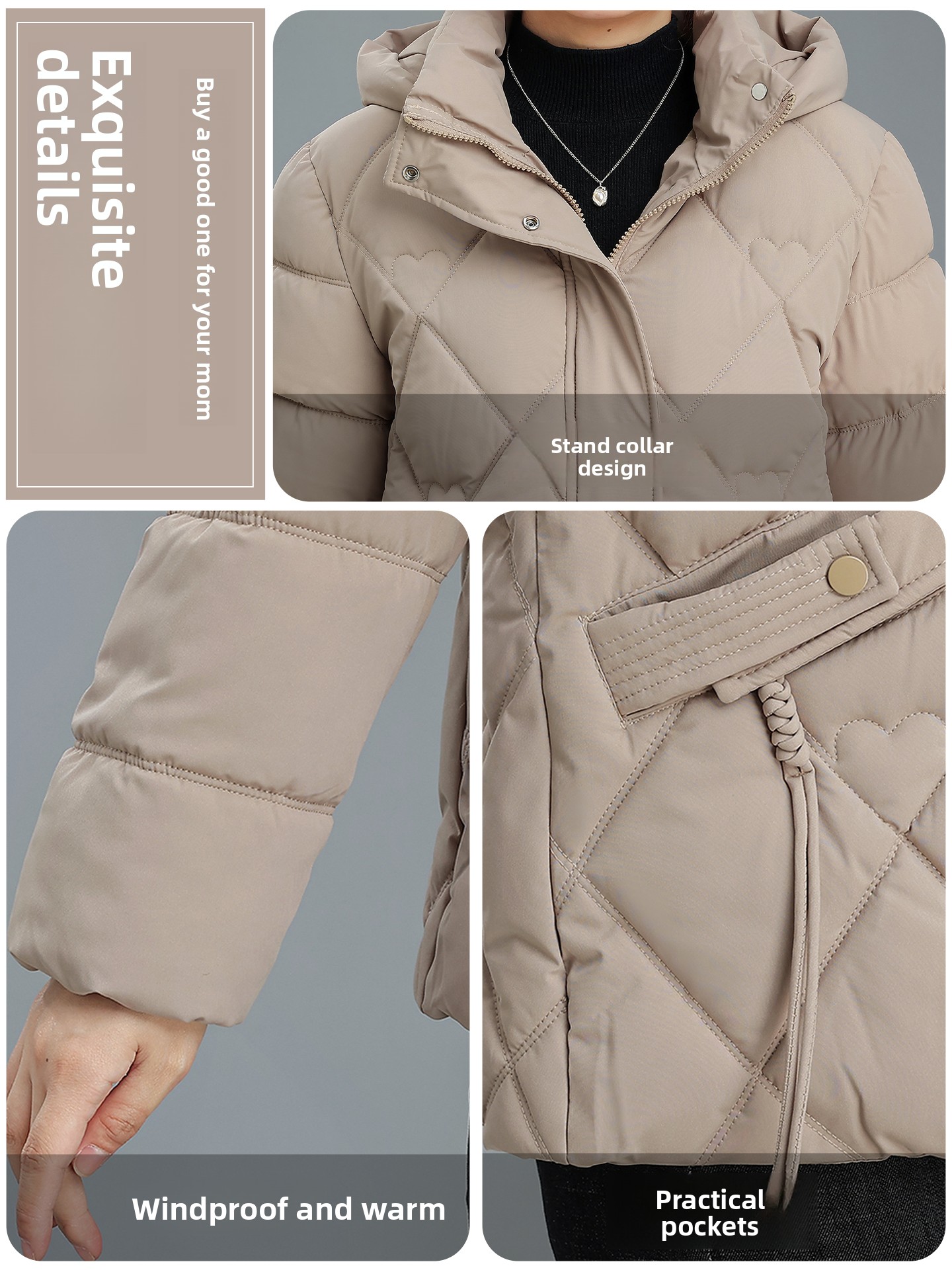 Thickened down Cotton Jacket f - Women Fashion Over 50 recension och pris