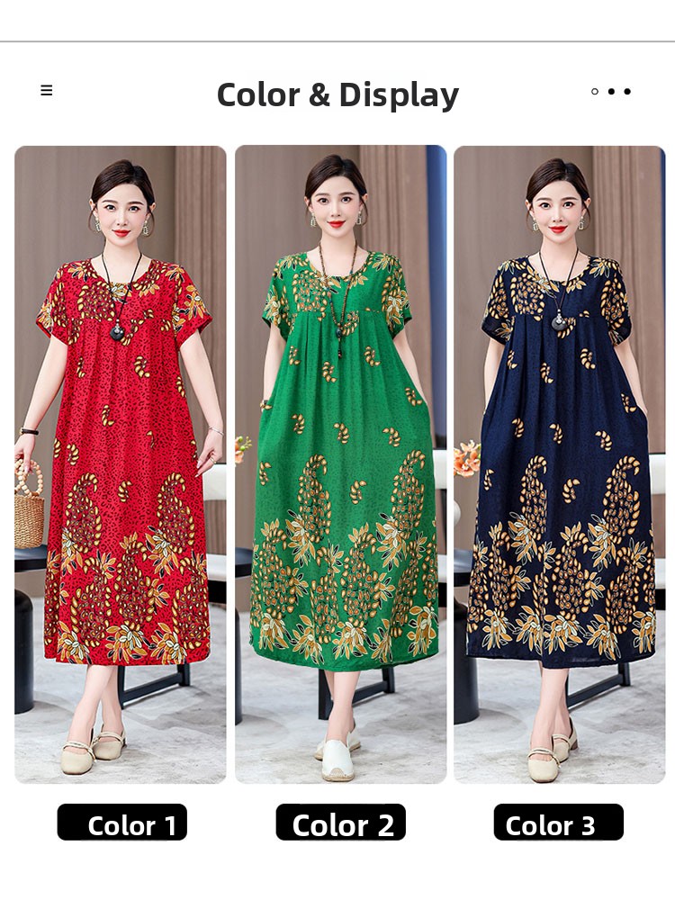 Elegant Mid-Length Cotton Silk - Women Fashion Over 50 recension och pris