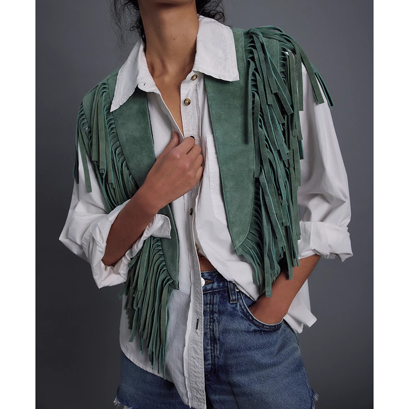 Women's Y2k Vintage Suede Vest - Women'S Fashion Of The 70S recension och pris