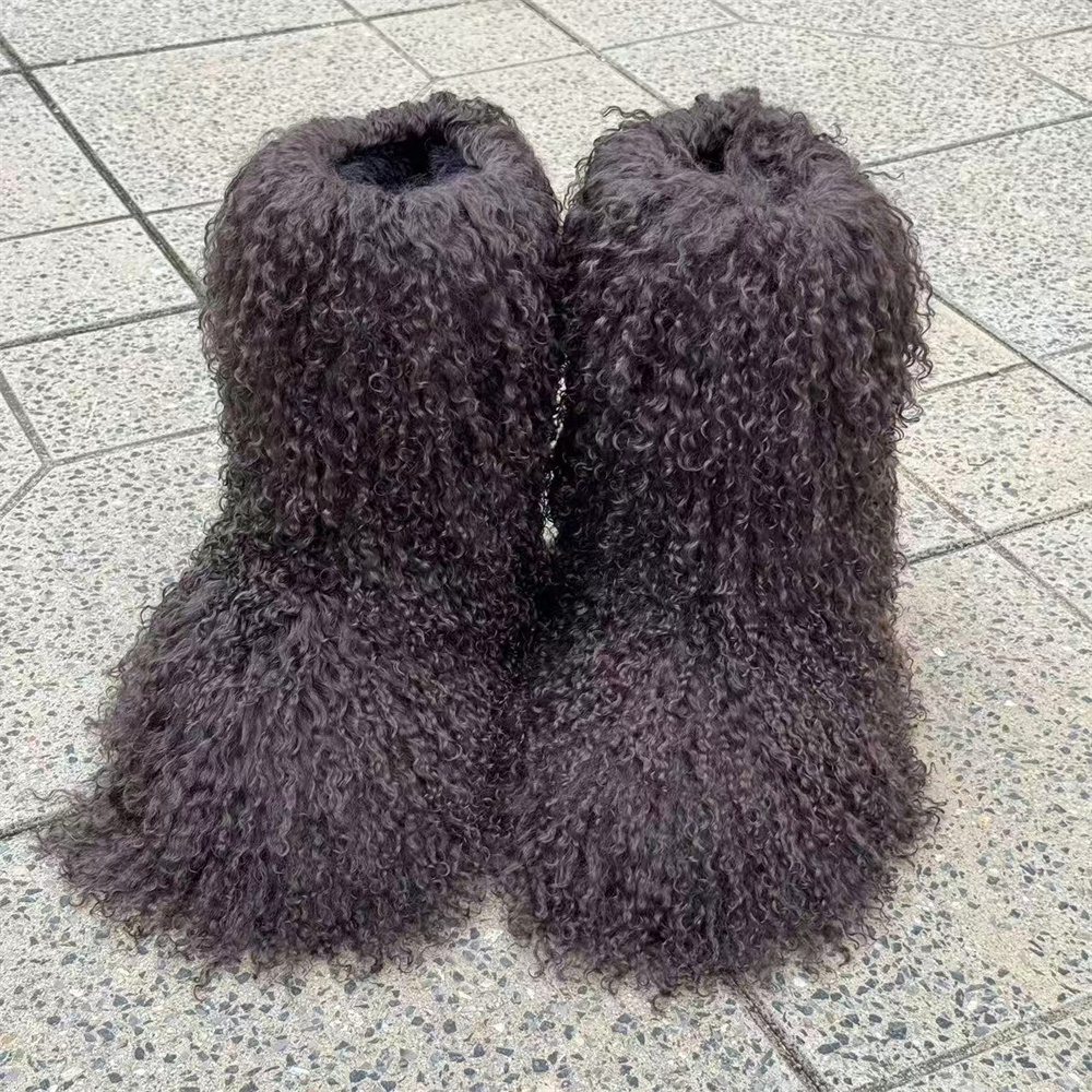 Y2K Fluffy Real Mongolian Fut  - Women'S Real Y2K Fashion recension och pris