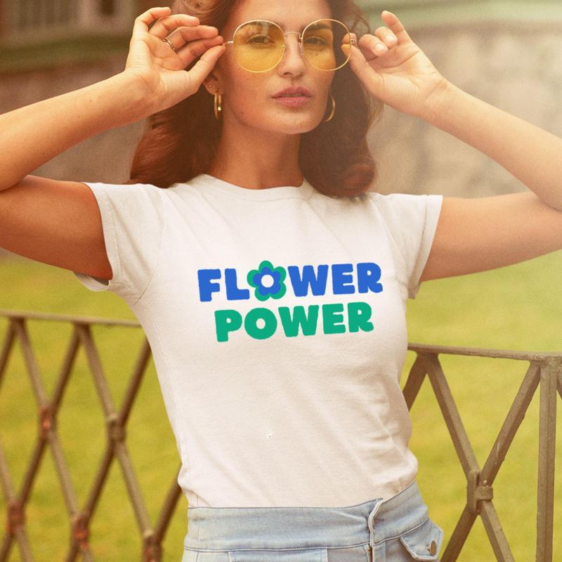 Flower Power T Shirt Hippie Fl - Women'S Fashion Of The 70S recension och pris