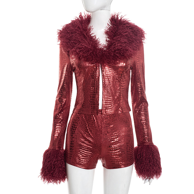 Red Serpentine Metallic Gildin - Women'S Fashion Gilded Age recension och pris