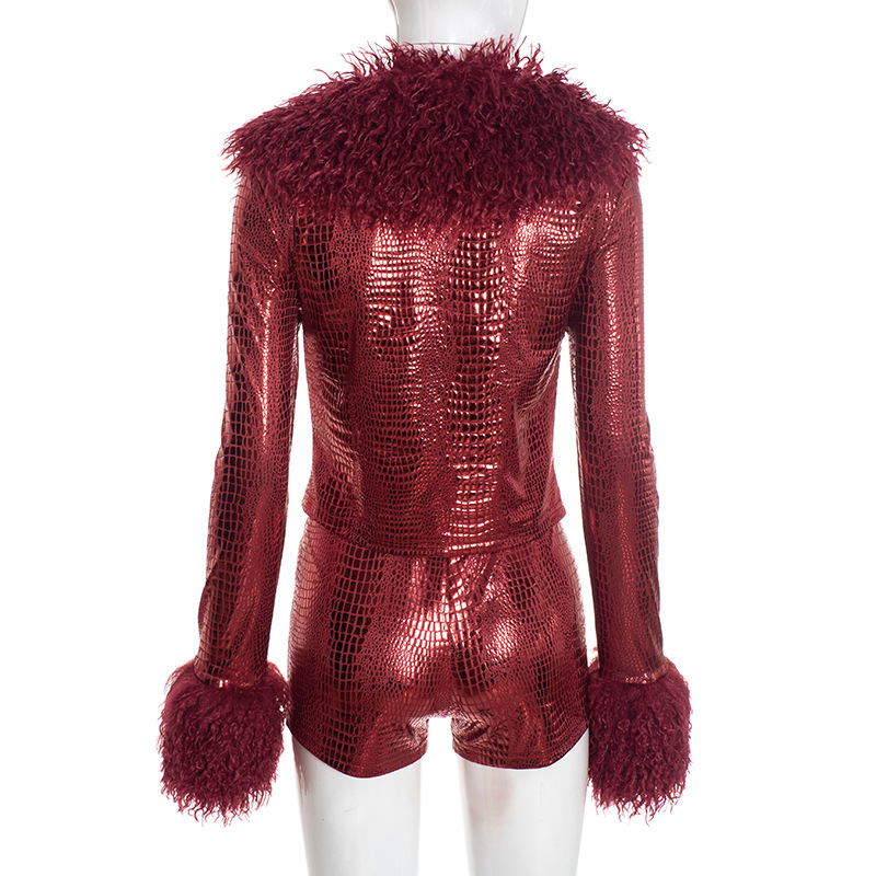 Red Serpentine Metallic Gildin - Women'S Fashion Gilded Age recension och pris