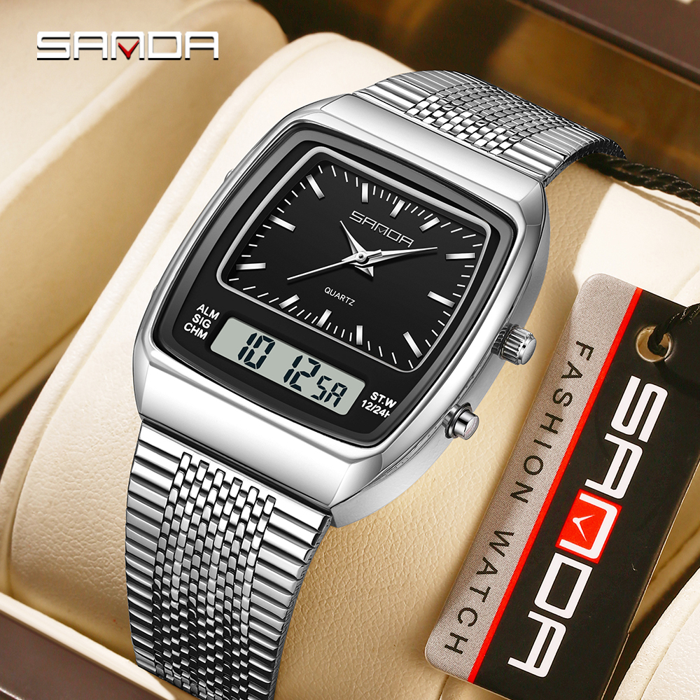 SANDA 3393 Retro Electronic Qu - Women Fashion Zone recension och pris