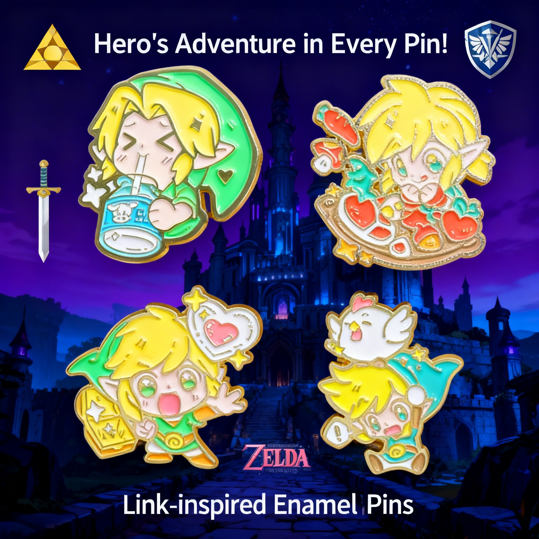 Adventure Game Badges Enamel P - Women'S Fashion Backpack recension och pris