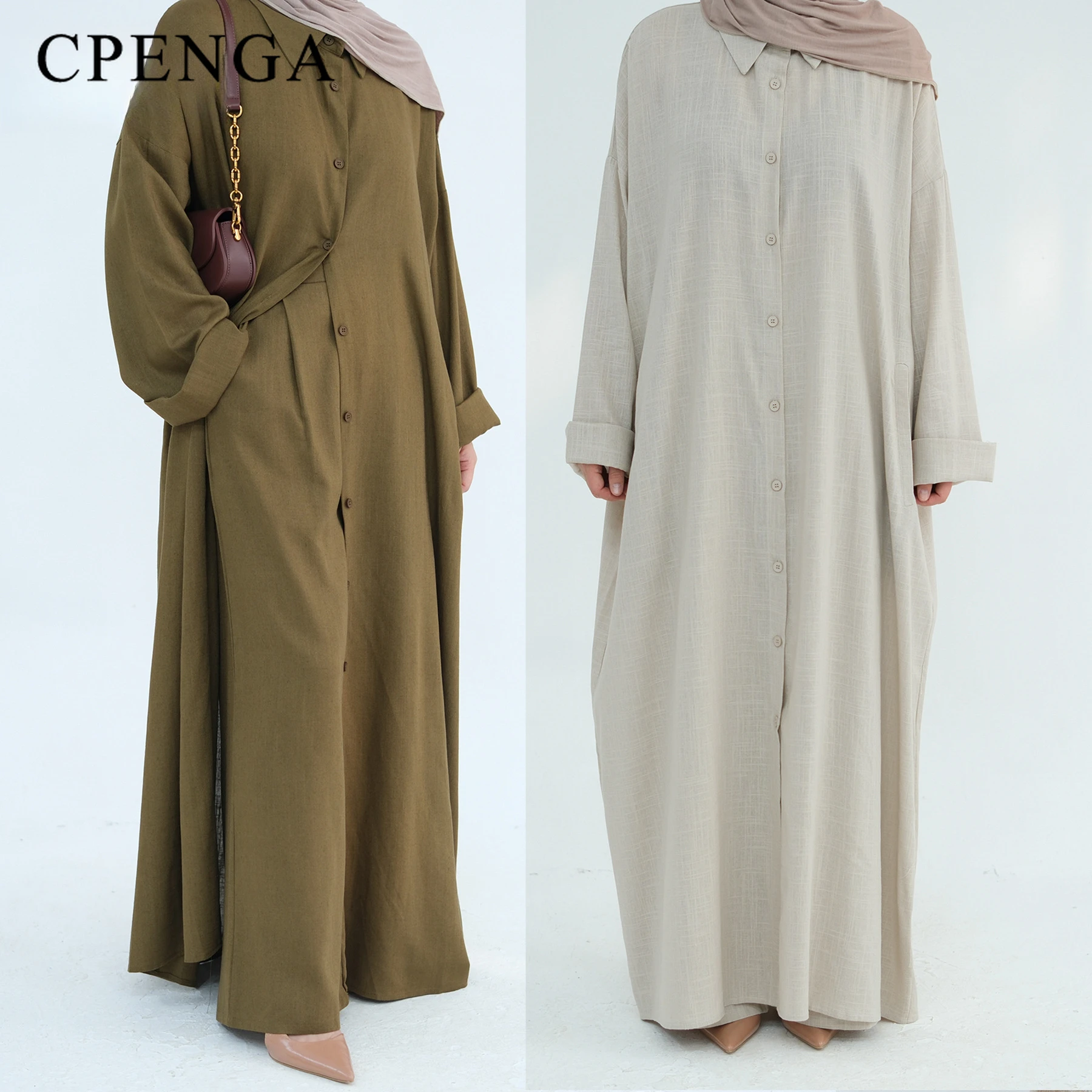 Ramadan Two Piece Linen Muslim - Turkey Women Fashion recension och pris