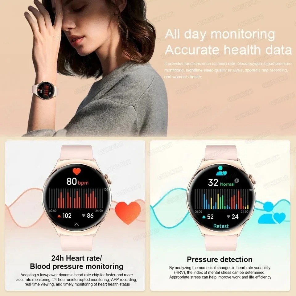 Women Smartwatch NFC AMOLED Sc - Women Fashion Zone recension och pris