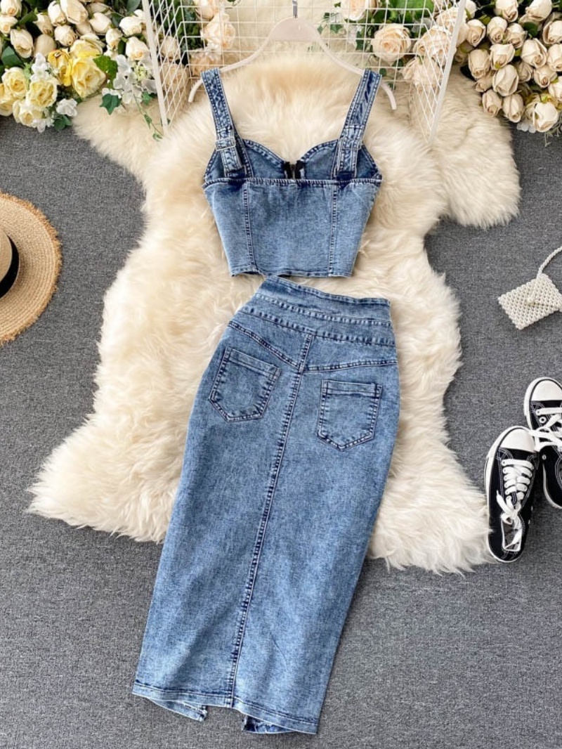 Fashion Denim 2 Piece Sets Wom - Women'S Fashion Trends Spring 2026 recension och pris