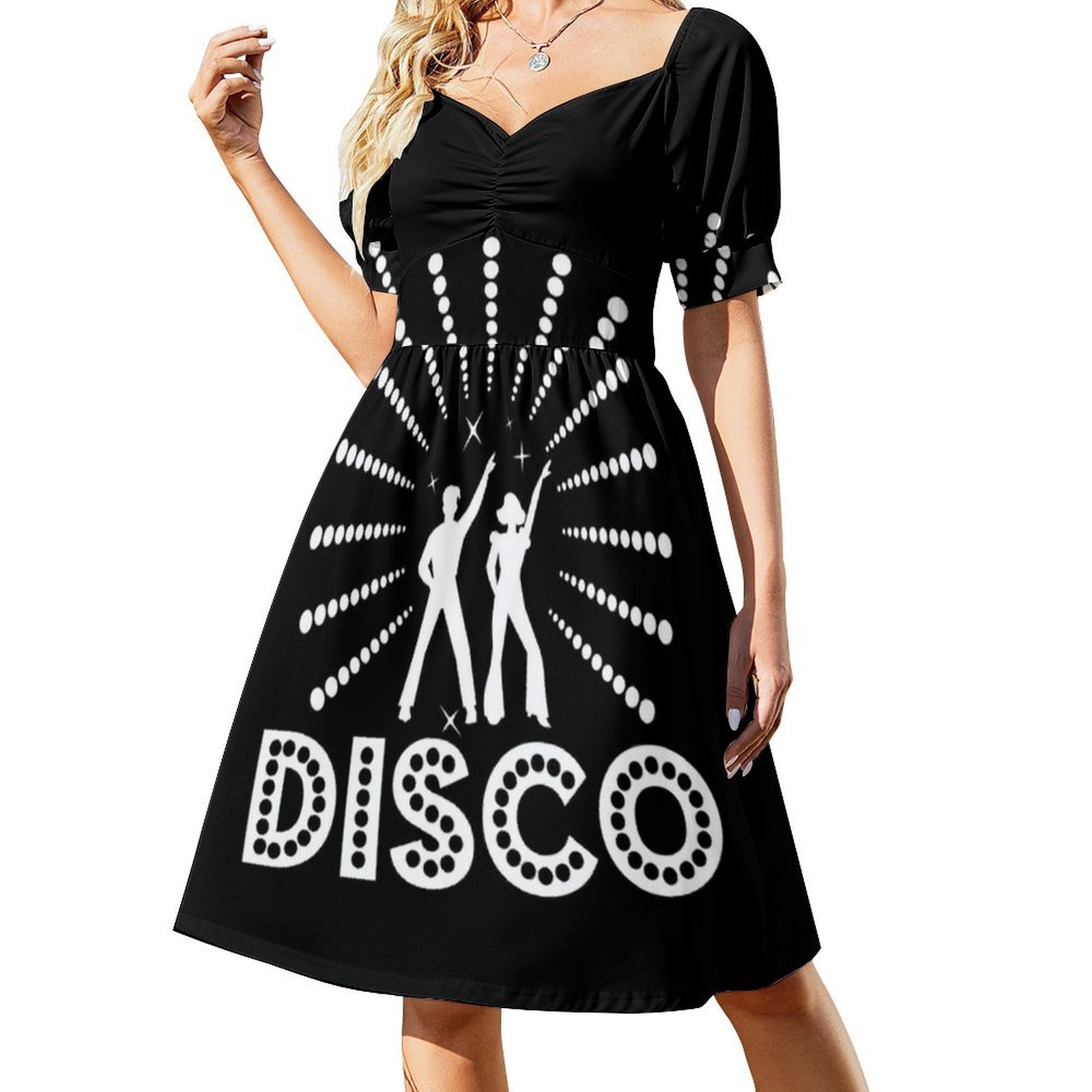 White And Black 70S Disco Part - Women'S Fashion Of The 70S recension och pris
