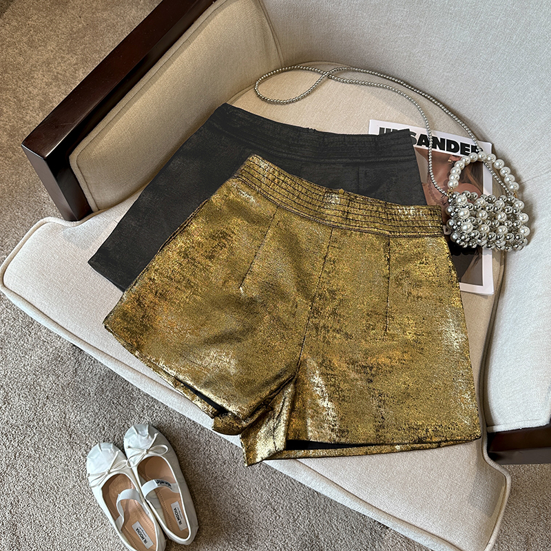 Gilding Fabric Loose Shorts Wo - Women'S Fashion Gilded Age recension och pris