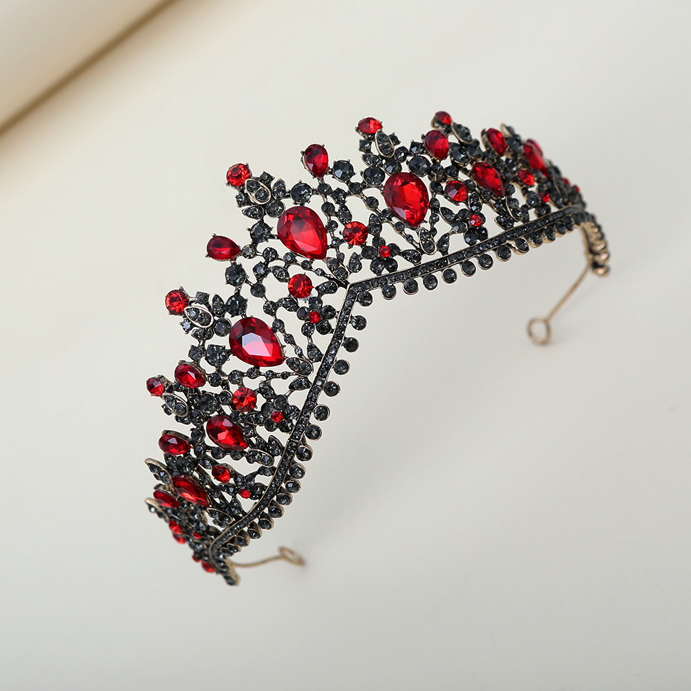 Dark Ruby Black Diamond Crown  - Women Queen Fashion recension och pris