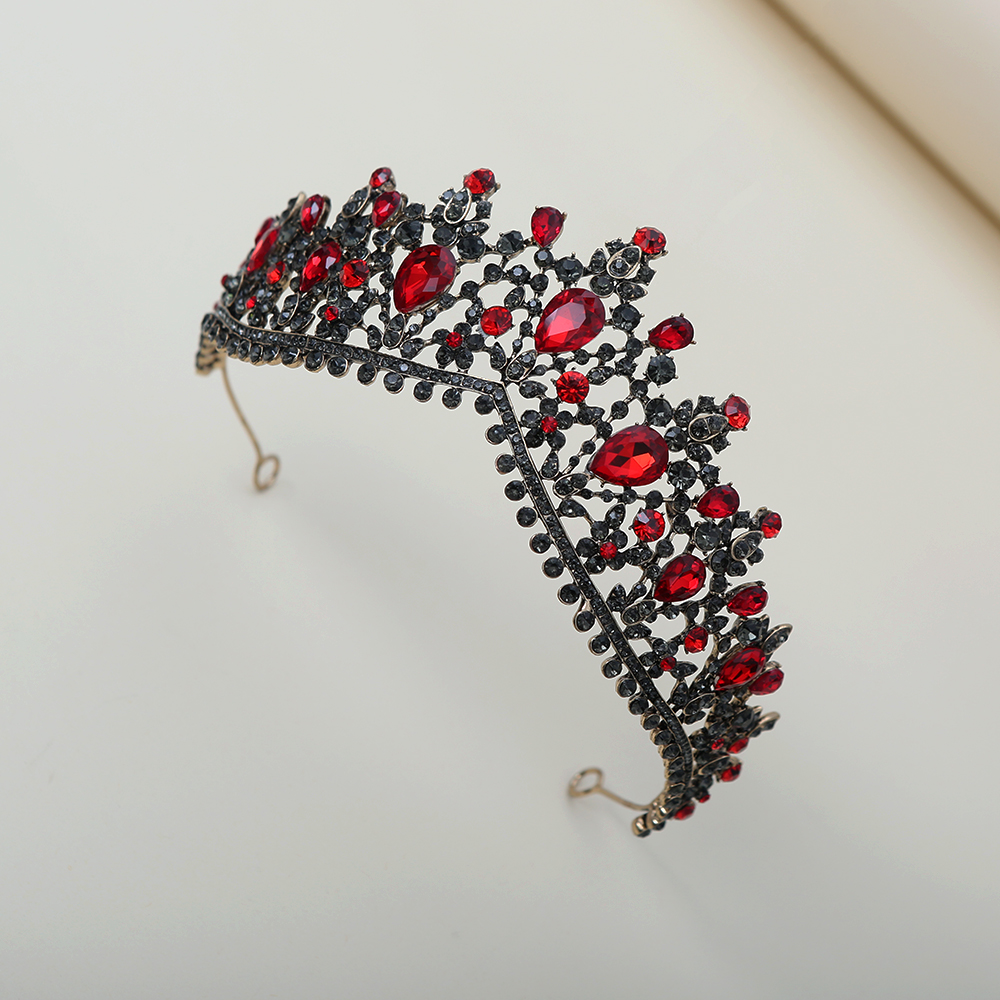 Dark Ruby Black Diamond Crown  - Women Queen Fashion recension och pris